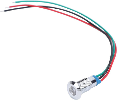 LED Light, 4 pcs 12 24V Indicator Lights, 8mm Electrical Indicator, Pre Wired Common Anode Industrial