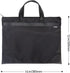 M&G Zipper Pouch with Handle, Large Pocket File Bag for Office Document Storage (Black, 12x15 in)