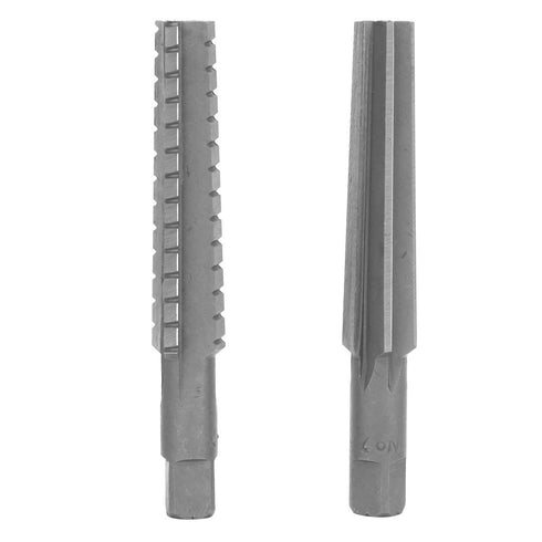 2pcs MT2 Taper Fine/Rough Reamer Cutter Tool Set, High Hardness Hand Held Chaser for Bore Machining