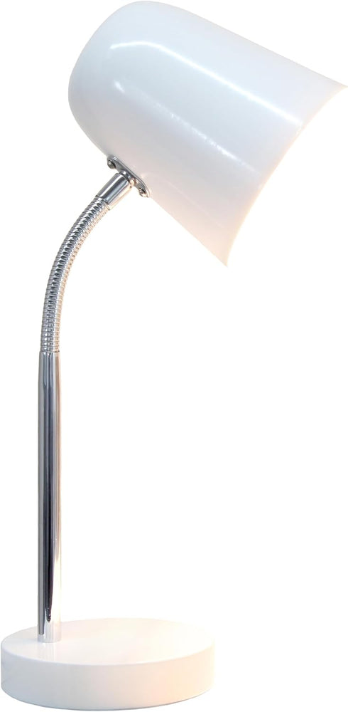 LD1075-OFF 15.28" Simple Designs Sleek Essentials Minimalist Metal Desk Task Lamp, for Office, Desk, Nightstand, Dorm