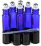 Onwon 6 Pcs Glass Stainless Steel Roller Bottles Cobalt Blue Dropper Included Re-usable