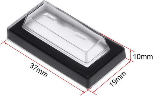 uxcell 20pcs Waterproof Case Switch Covers Caps Protector Clear Black Rectangle Splash for Boat Rocker Switch by uxcell