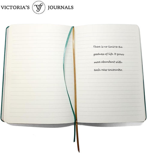 Leatherette Vintage Journal - Hard Cover Lined Notebook, A5 Size, 5.7'' x 8.1''
