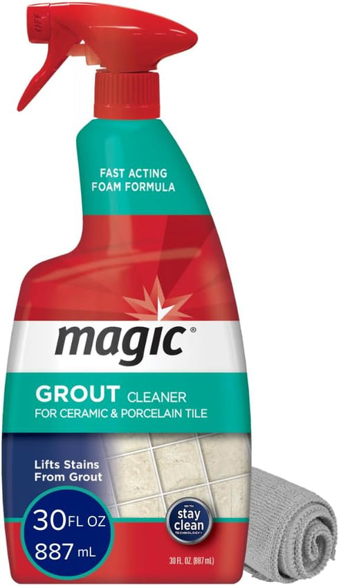 MAGIC Grout Cleaner for Tile Floors Bundle - Cleaning Solution for Ceramic
