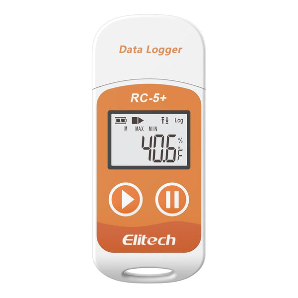 Elitech RC-5+Digital PDF USB Temperature Data Logger Reusable Recorder Refrigerator Thermometer 32000