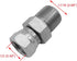 (2-PACK) 1404-06-04 Hydraulic Hose Adapter Fitting 3/8" Male (3/8"-18NPTF) × 1/4" Female Swivel (1/4"-18NPSM) SAE Straight Pipe Joints Tube Connector Carbon Steel