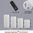 Set 4 IP64 3x4 3x5 3x6 3x7 of Multicolor LED Pillar Candles Outdoor Waterproof - Color Changing Pillar Candles Battery