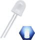 50pcs x 10mm Round Diffused LED Light 2pin 10mm Diffused LED 9k