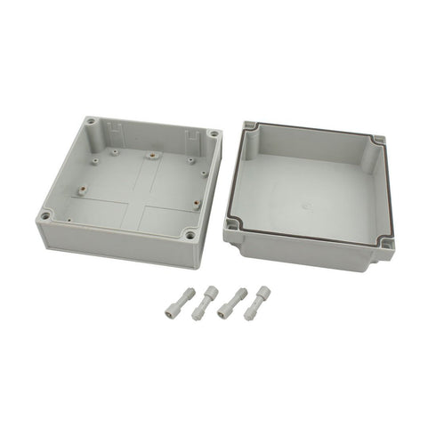 YXQ 175 x 175 x 100mm Electrical Project Case Junction Box IP65 Waterproof ABS DIY Power Outdoor Enclosure Gray (6.9 x 6.9 x 4 inches)