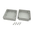 YXQ 175 x 175 x 100mm Electrical Project Case Junction Box IP65 Waterproof ABS DIY Power Outdoor Enclosure Gray (6.9 x 6.9 x 4 inches)
