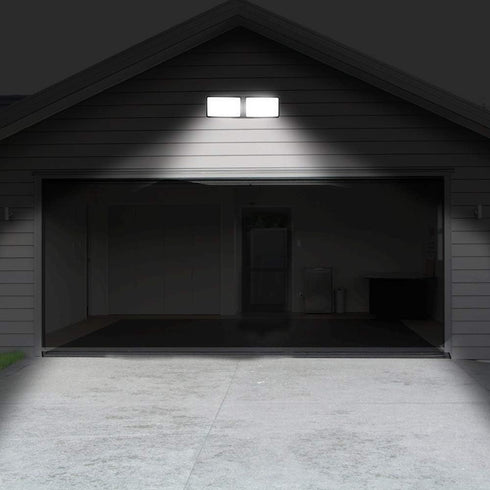 Light,18W Outdoor,5000k Daylight,1600lm, IP55 2 FAGUANGAO Dusk to Dawn LED Security Plug in Flood Light