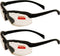 Global Vision C-2 Bifocal Safety Glasses 2 Pair Black Frames Z87.1+ 2.5