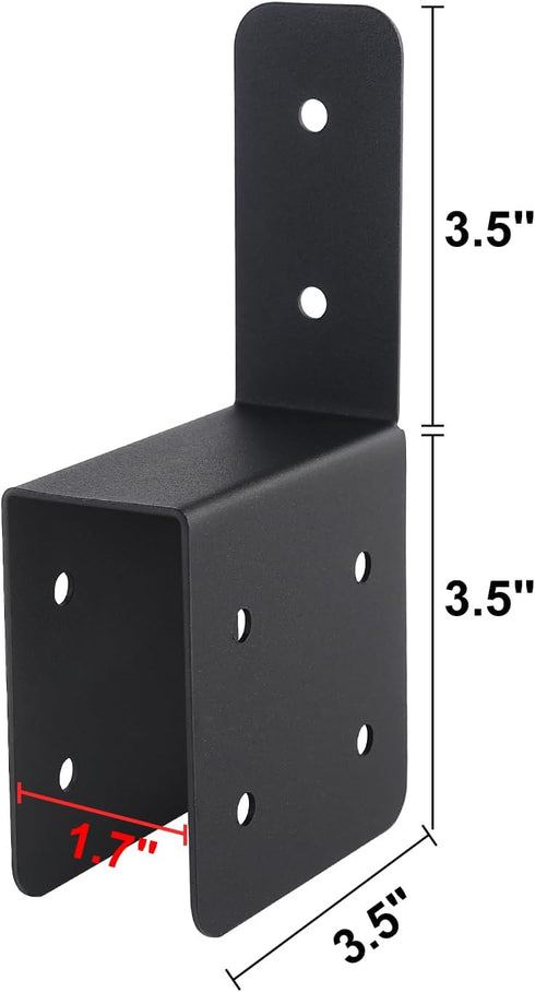 4 Pcs Joist Anchor Connector for 2"x 4" Post, Roof Tie Header Hanger for Outdoor House Carport Shed