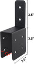 4 Pcs Joist Anchor Connector for 2"x 4" Post, Roof Tie Header Hanger for Outdoor House Carport Shed