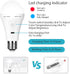 Bulbs 3 Dimmable Bulbs Rechargeable Battery Operated Light for Non-Hardwired Fixtures with Remote and Timer, Color