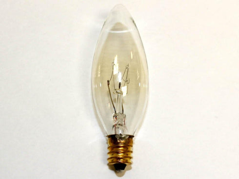 Bulbrite B8 (E12) Bulb, 1 Count (Pack 1), Incandescent Candelabra Screw Base Light of Clear