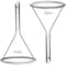 100mm Glass Funnel, Short Stem, Borosilicate Glass, Heavy Wall, Karter Scientific 213V12 (Pack of 2)