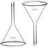 100mm Glass Funnel, Short Stem, Borosilicate Glass, Heavy Wall, Karter Scientific 213V12 (Pack of 2)