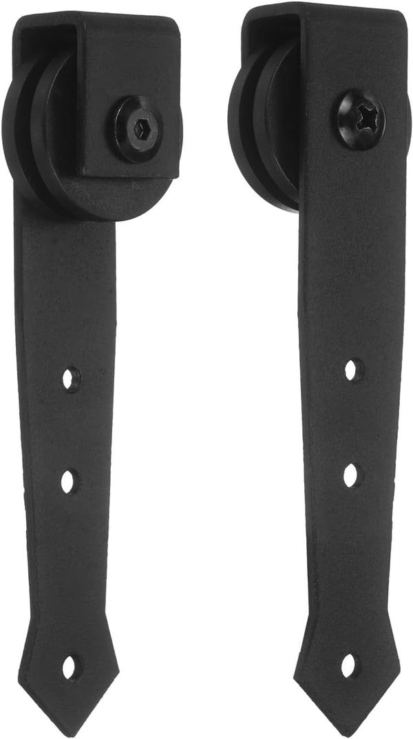 uxcell 2Pcs Sliding Barn Door Hardware Hanger, Mini Sliding Door Hardware for