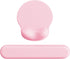 Ergonomic Mouse Pad Wrist Support Set, Memory Foam Keyboard Rest, Non-Slip Base Mousepad, Pink Set