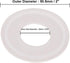 DERNORD Silicone Gasket Tri-Clover O-Ring - 1 Inch (Pack of 2)