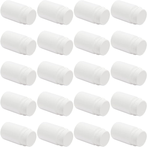 Othmro 20 Pcs 60ml/2oz PE Plastic Lab Chemical Reagent Bottles, Wide Mouth Round Storage Container