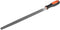 uxcell 12-Inch High Carbon Hardened Steel Triangle Side Three Square File with Handle, Second Cut Grade