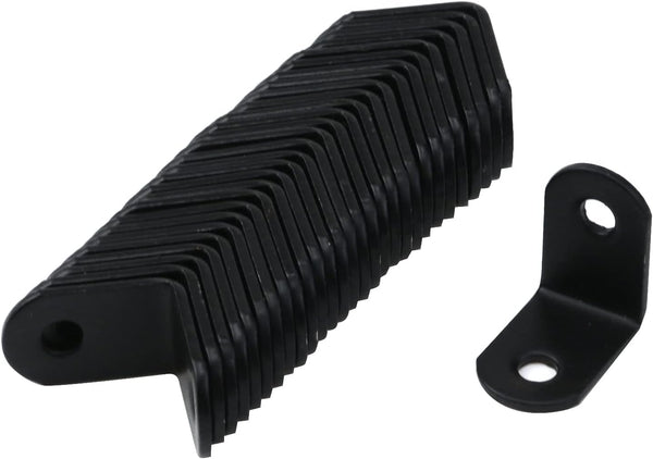 Antrader 1" x 1" Black Right Angle Brackets L Shaped Corner Brace
