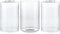 Skelang Seeded Lip-less Glass Lamp Shade, Cylindrical Light Cover with Fitter Opening, Replacement
