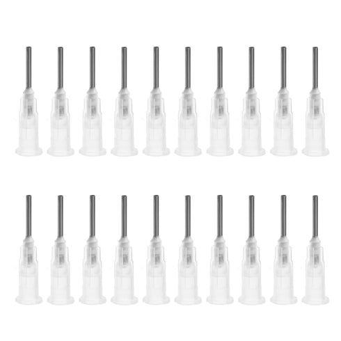 Utoolmart Industrial Dispensing Needle, 40pcs Blunt Needle, Stainless Steel Precision Applicator, 17G, Transparent Color