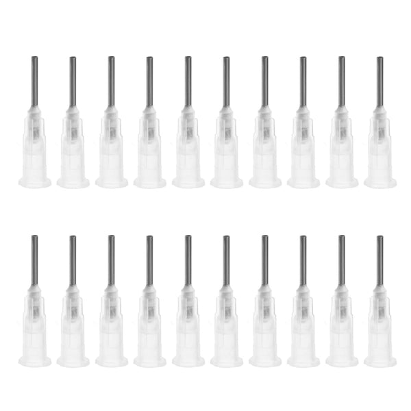 Utoolmart Industrial Dispensing Needle, 40pcs Blunt Needle, Stainless Steel Precision Applicator, 17G, Transparent Color