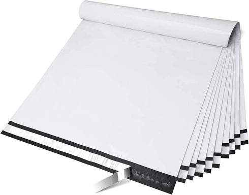 Fuxury Large Poly Mailers - 24x24 Inch 100 Pcs, Waterproof Shipping Bags for Clothing, Strong Adhesive Self Seal