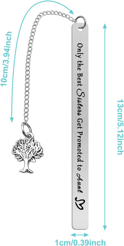New Aunt Gifts for Sisters Friend Only The Best Sisters Get Promoted to Aunt Bookmark Aunt to be Gifts First Time