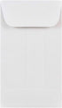 JAM PAPER #3 Coin Business Commercial Envelopes, 2 1/2 x 4 1/4, White, 50/Pack