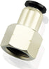 TAILONZ PNEUMATIC Female Straight 5/16 Inch Tube OD x 1/8 Inch NPT Thread Push to Connect Fittings (Pack of 2)