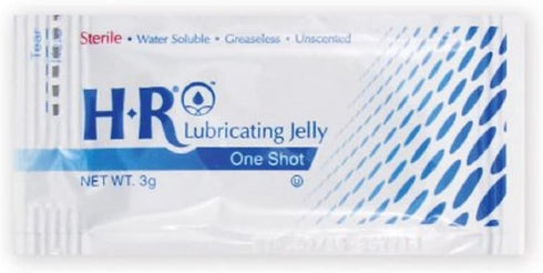 HR Pharmaceuticals HR Lubricating Jelly Sterile 3 Gram Individual Packet 144 per Box 207