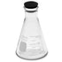Corning Pyrex #4980-250, 250ml Narrow Mouth Erlenmeyer Flask with Rubber Stopper (Single)
