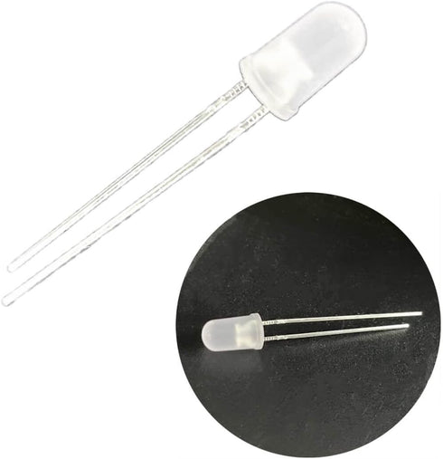 QISKAII 100PCS 5mm 2-Pin Dual Bi Color Polar Changing Red/Green Led Diffused LEDs led