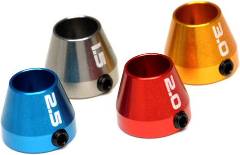 Collar Set, Metric 1.5mm, 2.0mm, 2.5mm and 3.0mm, for MIP Hex Wrenches by Exotek Racing