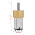 6V 60 RPM/100 RPM/300 RPM/600 Toy(600RPM) DC RPM Micro Speed Reduction Motor Micro Metal Gear Box for RC Car Robot DIY