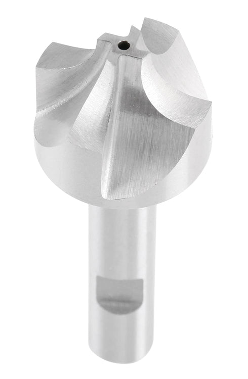 Accusize Industrial Tools 3/8'', H.S.S. Corner Rounding End Mills, 1/2'' Shank Dia