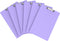 Set of 6 Extra Large 11x17 Clipboards, Plastic Drawing Boards with Horizontal & Vertical Low Profile Clip for Art