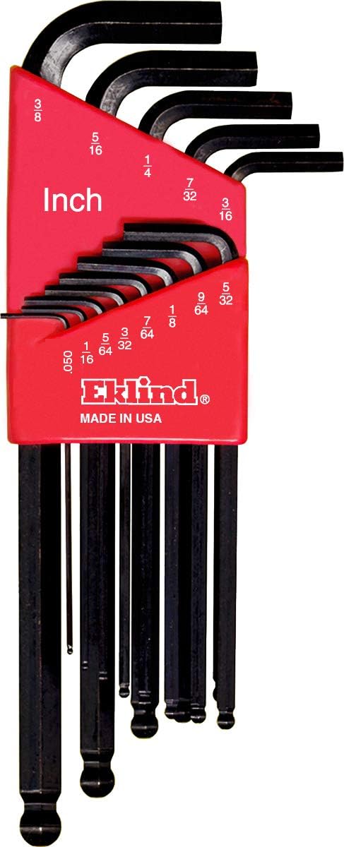 Eklind 13222 Ball-Hex L-Key allen wrench Combo- Inch / MM (2 sets 22pc), 22-piece set by Eklind Tool
