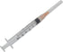Disposable Lab Syringes, 3ml, 25G 1 Inch Needle, Luer Lock, Pack of 100, Individually Sealed
