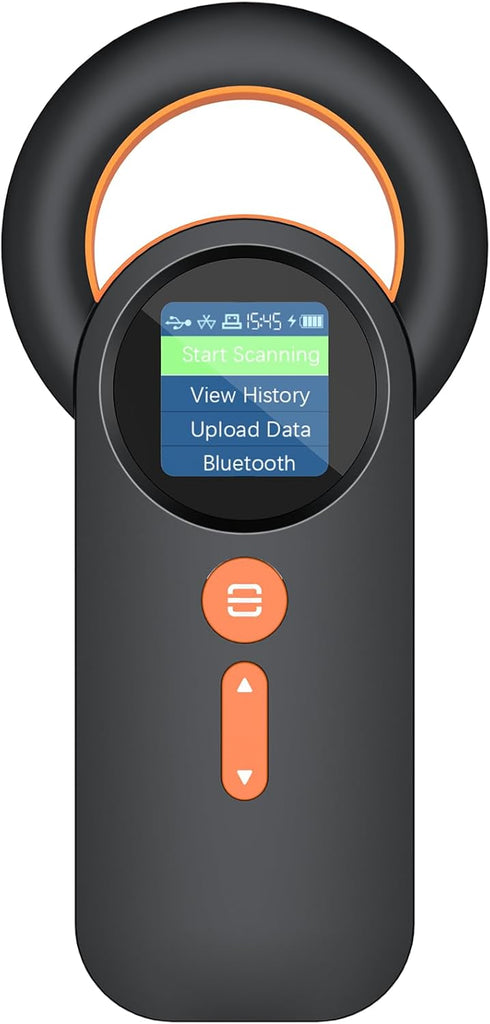 Bluetooth Pet Microchip Reader, Alacrity 3-in-1 Animal Universal Microchip Tag Reader Scanner with 1.44” TFT Screen