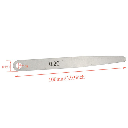 Feeler Gauge PZRT 2pcs 0.1mm and 2pcs 0.2mm Metric Thickness Measuring Tool Kit