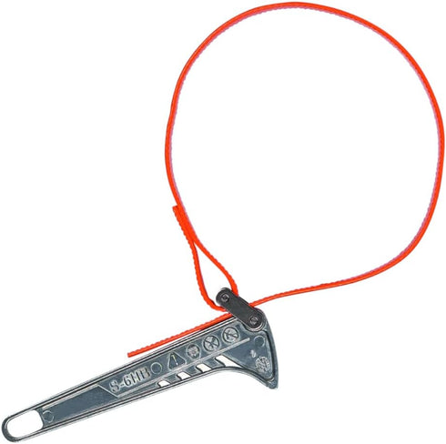 Klein Tools S6HB Strap Wrench, Adjustable Grip-It Strap Wrench, 1-1/2 to 4-Inch, 6-Inch Handle