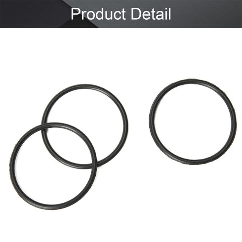 Othmro 50Pcs Nitrile Rubber O-Rings, 0.03in Wire Dia, 0.66in OD, Metric Sealing Washers for Plumbing, Black