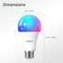 Bulbs, A19 Bulb 1100LM(75W E26 Bulbs 2.4GHz 11W, 4Pack Linkind Smart Light Smart - Equivalent), Compatible with Alexa