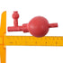 2Pcs Rubber Pipette Filler, 3 Valves Soft Suction Bulb, 50mL Volume Lab Supplies Accessories, Red